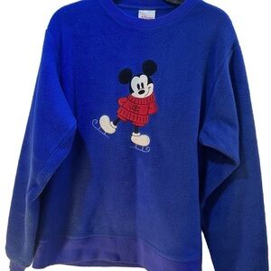 Vintage Disney Store Minnie Mouse Ice Skating Sweatshirt SZ XXL